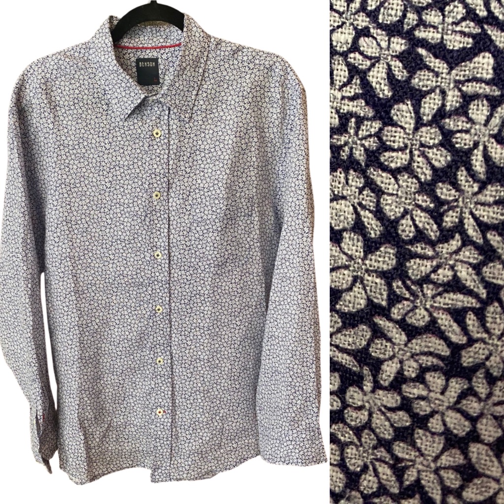 Benson Linen Button Down. Euc